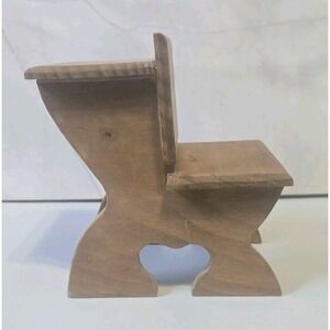 Vintage Cottagecore Small Desk For Display With Heart Cut Outs On Sides